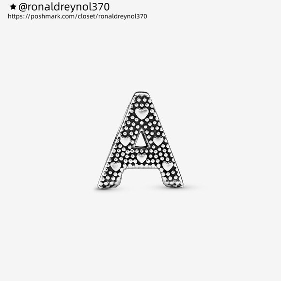 Pandora Letter A Alphabet Charm - Picture 2 of 6